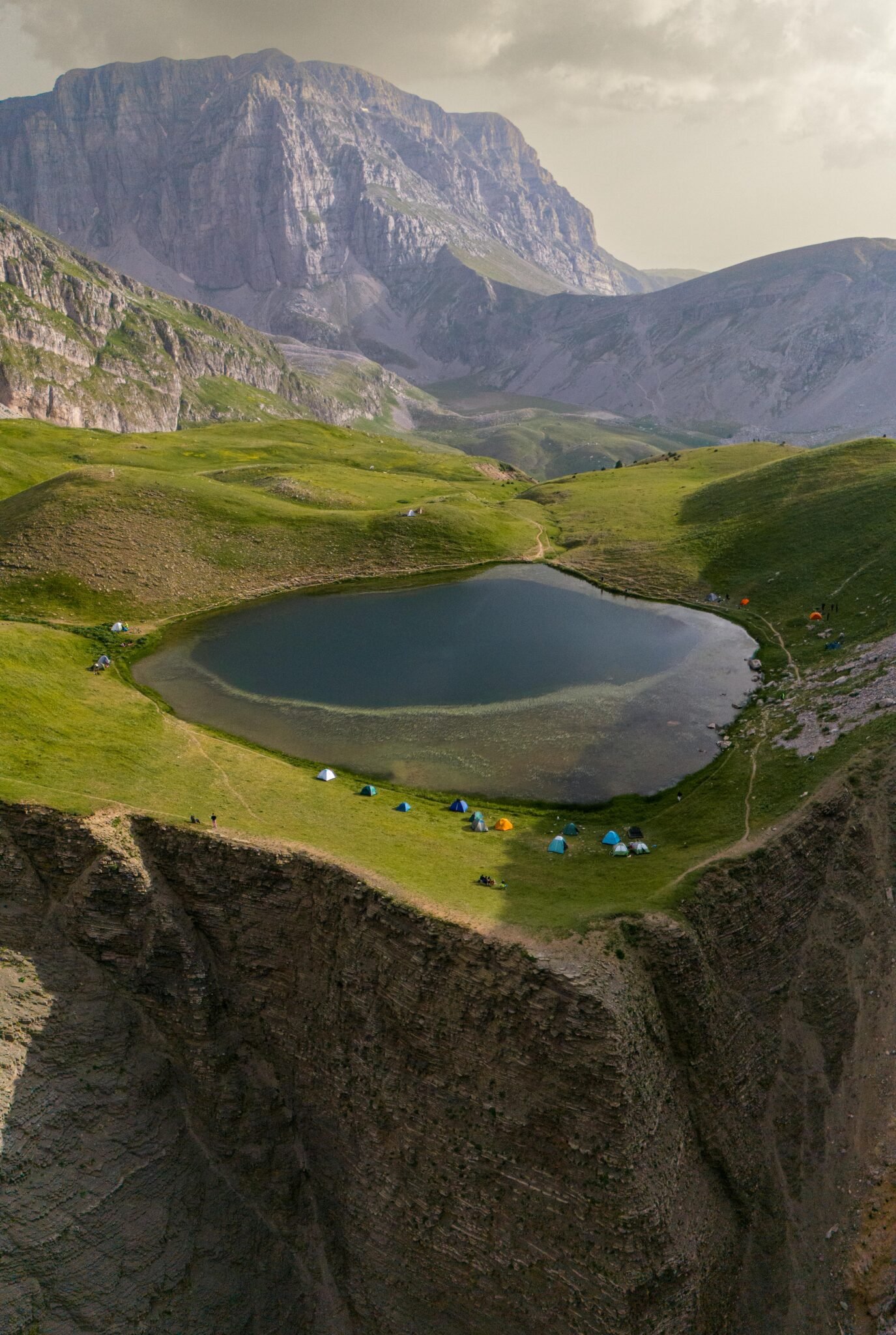 An aerial view of a drone swarm and software-driven counter-UAS technology in action.