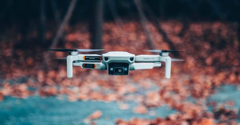 An aerial view of autonomous combat drones and advanced flight technology showcasing innovation.